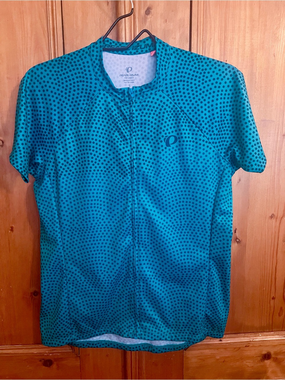 Pearl Izumi Women’s Teal Dot Short-Sleeve Cycling Jersey - Size L